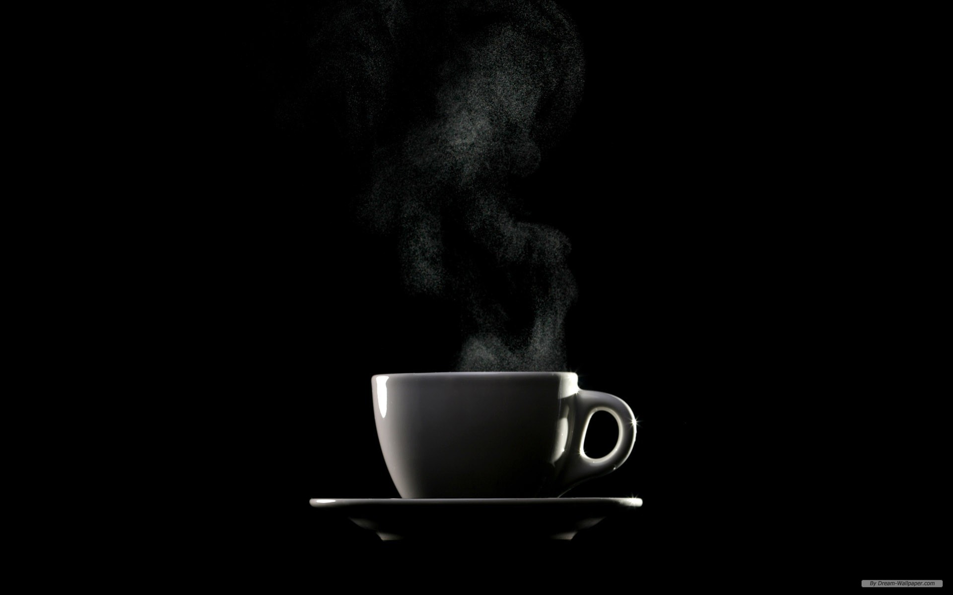 Steaming Coffee  Cup A Pondering Mind